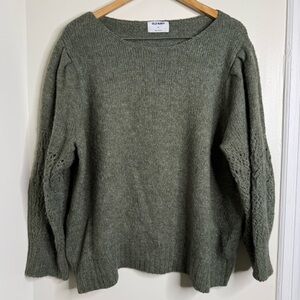 Old Navy Sweater Women’s Size 3x Pointelle Knit Balloon Sleeve